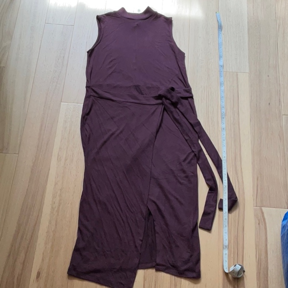 Simons Purple Asymmetrical Wrap Dress